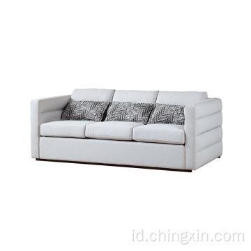 Sofa ruang tamu kain modern sofa sectional set tiga tempat duduk sofa furniture grosir